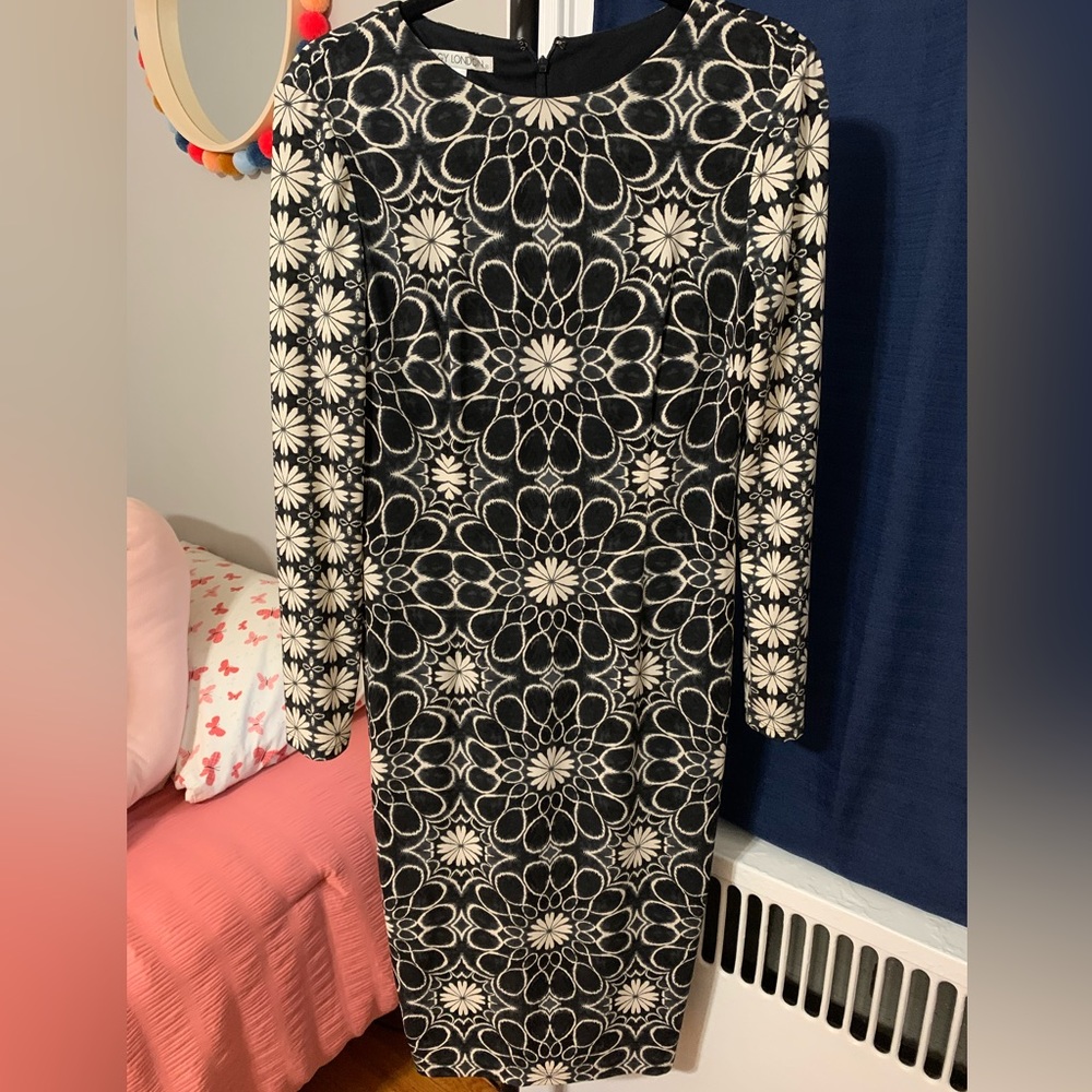 Maggie London Black and White Dress